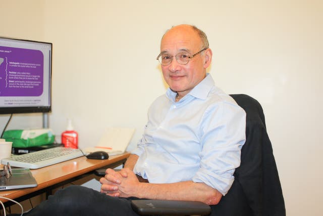 Consultant medical oncologist Professor John Bridgewater is leading the UK arm of an international study to find treatments for bile duct cancer (Charlotte Southall/UCLH/PA)