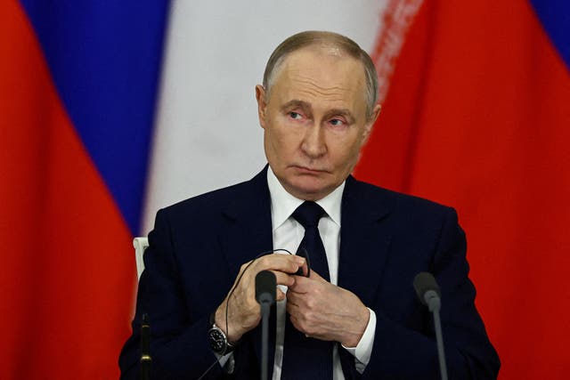 <p>Russian president Vladimir Putin </p>
