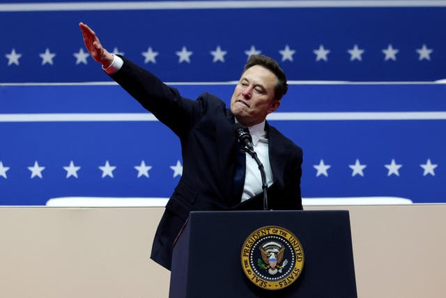 <p>A local weather forecaster is out of a job afrer criticizing the world’s richest man for performing a gesture that many have likened to a ‘Nazi salute.’ </p>