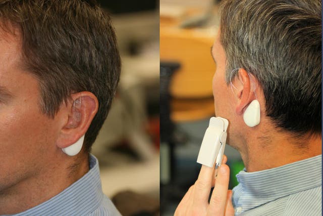 <p>Device creates electrical pulses to stimulate vagus nerve</p>