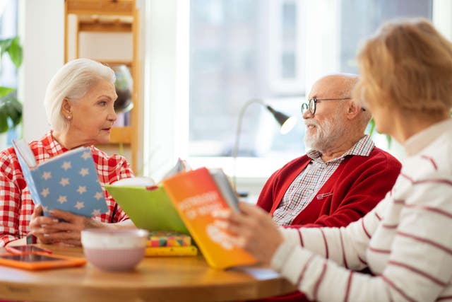 Reading for over 65s has a number of benefits (Alamy/PA)