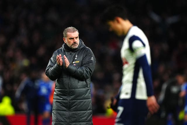 Pressure is mounting on Ange Postecoglou (Mike Egerton/PA)