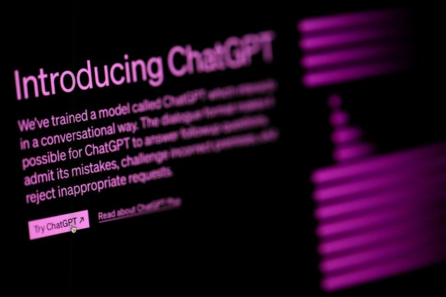 <p>The new Tasks feature on ChatGPT will enable users to ask the AI chatbot to schedule tasks (PA)</p>
