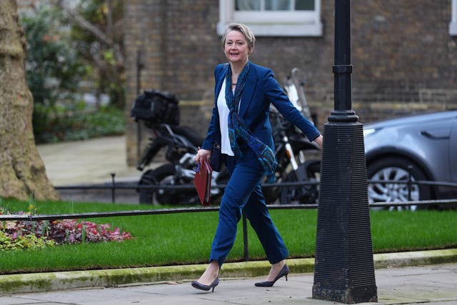 <p>Home Secretary Yvette Cooper faced questions on inquiries into grooming gangs (Lucy North/PA)</p>