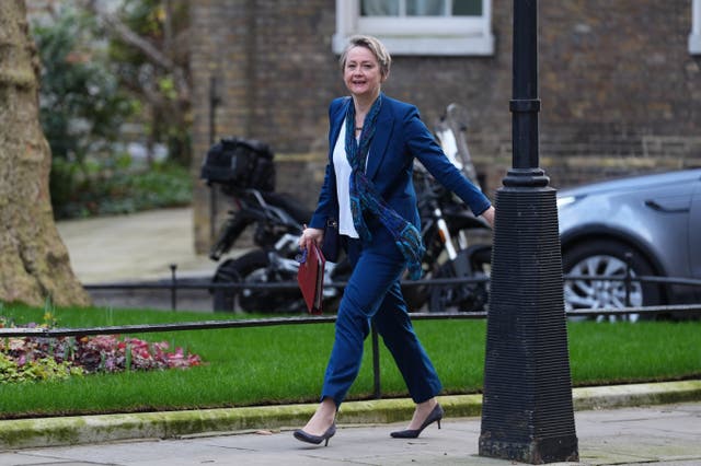 <p>Home Secretary Yvette Cooper faced questions on inquiries into grooming gangs (Lucy North/PA)</p>