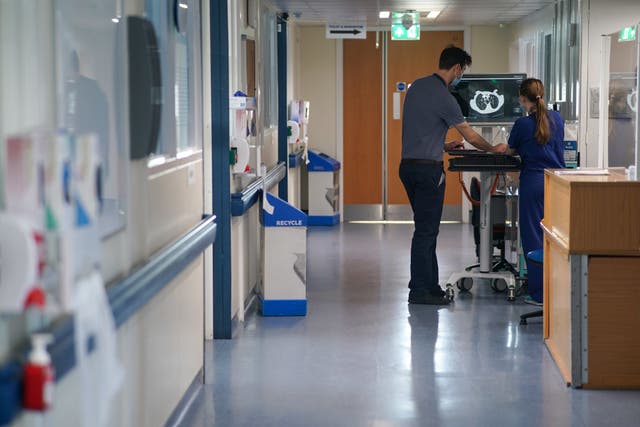 <p>Figures from NHS England showed an average of 4,469 flu patients were in beds in England each day last week </p>
