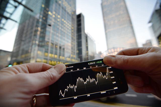 The FTSE 100 moved higher amid a boost from banks (John Stillwell/PA)