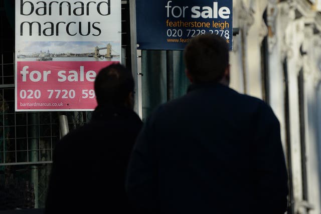 Demand for mortgages from home buyers is expected to fall back in early 2025, according to a Bank of England survey (Anthony Devlin/PA)