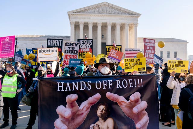 <p>Abortion fight rallies </p>