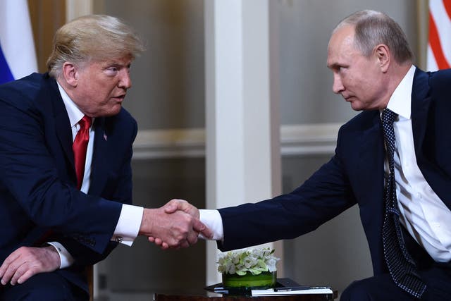 <p>Vladimir Putin has emphasised that he is open for talks with Donald Trump </p>