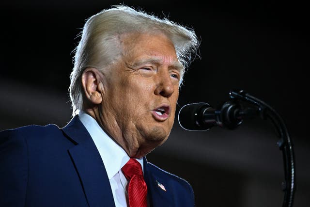 <p>US President Donald Trump delivers remarks on his policy to end tax on tips in Las Vegas, Nevada, on January 25, 2025</p>