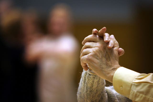 <p>Representational. Senior citizen at the Kelvinside weekly tea dance</p>