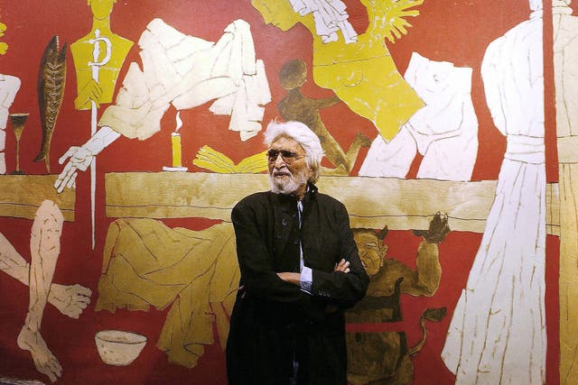 <p>MF Husain</p>
