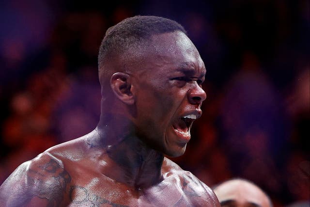 <p>Former UFC middleweight champion Israel Adesanya</p>