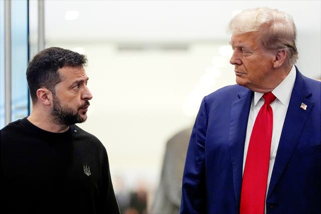 <p>Volodymyr Zelensky has made a demand for Kyiv to be included in talks to end Russia’s war in Ukraine that he believes could happen under Donald Trump’s presidency</p>