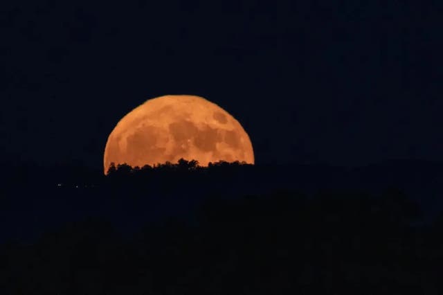 <p>A supermoon rises over Huntsville, Alabama, last August. Supermoons are the biggest and brightest full mons of the year. The last supermoon rise, the full beaver moon, rises on Friday. </p>