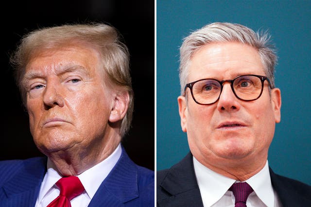 <p>Trump and Starmer have got off to an awkward start </p>