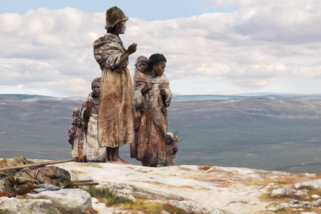 <p>Individuals from Ranis in Germany and Zlatý kůň in Czechia likely traveled together across the open steppe landscapes of Europe around 45,000 years ago  </p>