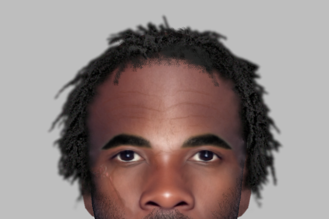 <p>Detectives have released an e-fit image of the man with a ‘significant’ scar on his face and short dreadlocks</p>